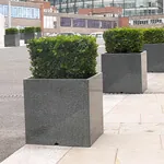 Granite Large Cube Planters and Plant Containers for Commercial Developments