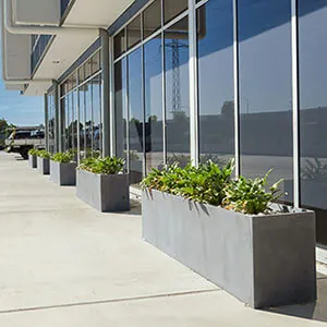 How Lightweight Concrete Planters are Changing Commercial Landscaping