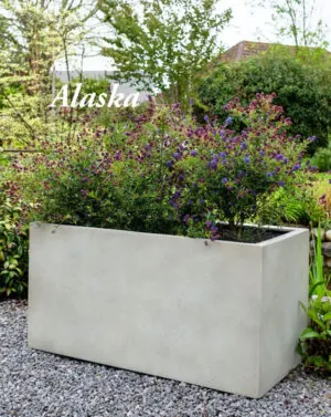 Long Trough Milano Concrete Rectangle Planter